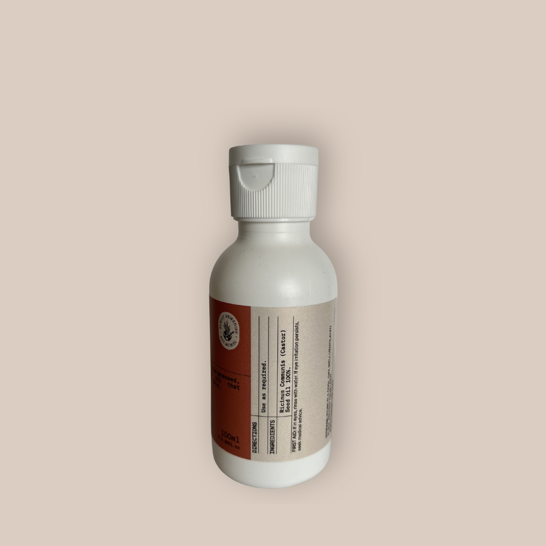 Castor Oil (Pure, Cold-Pressed, Hexane-Free)