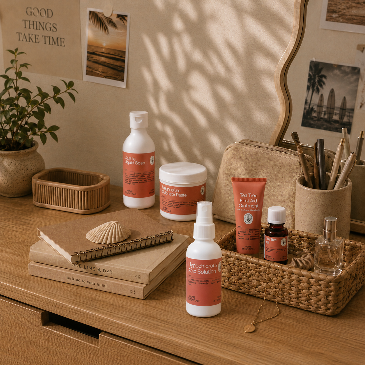 a few product from the Breakout support collection on a young girl&