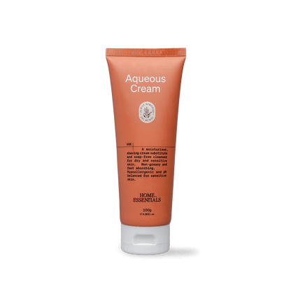 Front view of the Aqueous Cream 100g Tube on white background