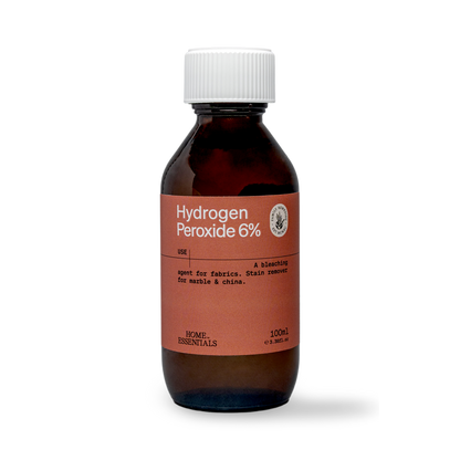 A front view of Hydrogen_Peroxyde_6% Solution on white background